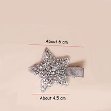 Load image into Gallery viewer, Children Crystal Rhinestones Shiny Star Hairgrips Baby Hair Pins Girls Hair Accessories Star-Shape Lovely Style Snap Hair Clips
