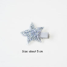 Load image into Gallery viewer, Children Crystal Rhinestones Shiny Star Hairgrips Baby Hair Pins Girls Hair Accessories Star-Shape Lovely Style Snap Hair Clips